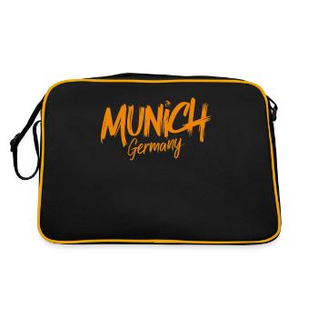 Souvenir de Munich Allemagne pour les voyageurs - Sac Retro - noir/or - Dos