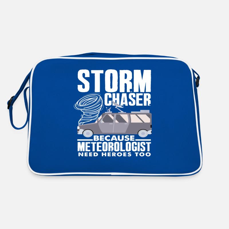 Storm chasers Because meteorologists also need heroes Retro Bag