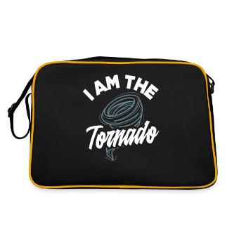 I'm the Tornado Storm Chaser - Retro Bag - black/gold - Back