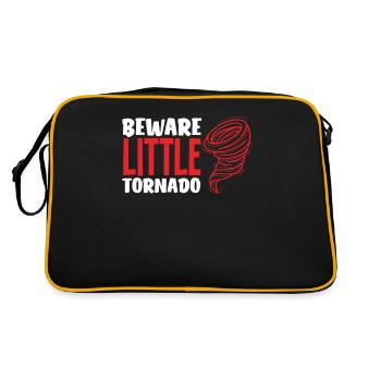 Méfiez-vous des petits chasseurs de tempêtes Tornado - Sac Retro - noir/or - Dos
