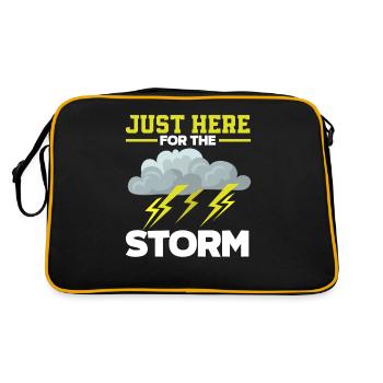 Only here for the storm storm chaser - Retro Bag - black/gold - Back