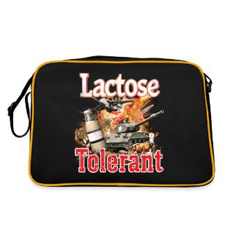 Tolérant au lactose ou intolérant au lactose - Sac Retro - noir/or - Dos