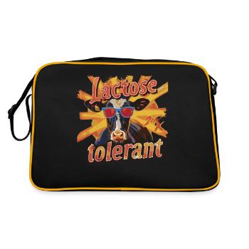 Tolérant au lactose ou intolérant au lactose - Sac Retro - noir/or - Dos