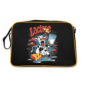 Tolérant au lactose ou intolérant au lactose - Sac Retro - noir/or - Dos