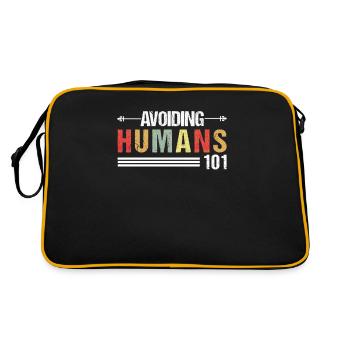 Évitement humain 101 - Sac Retro - noir/or - Dos