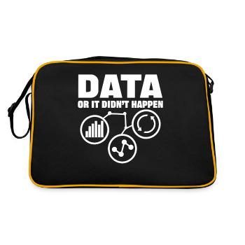 Les données ou ce n’est pas arrivé Le Big Data - Sac Retro - noir/or - Dos