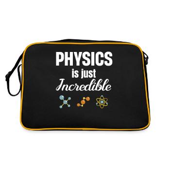 Physics is simply incredible. Chemistry - Retro Bag - black/gold - Back