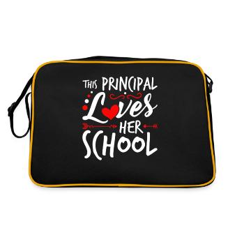 Cette directrice adore son école - Sac Retro - noir/or - Dos