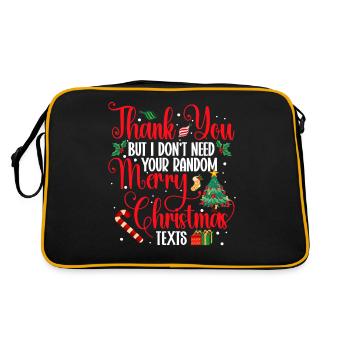 Thanks, but I don't need your random - Retro Bag - black/gold - Back