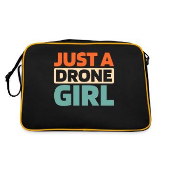 Drone Quadcopter Just A Drone Girl - Retro Bag - black/gold - Back