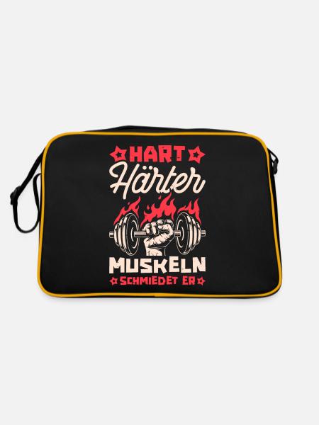 Bodybuilding bodybuilders - Retro Bag - black/gold - Back