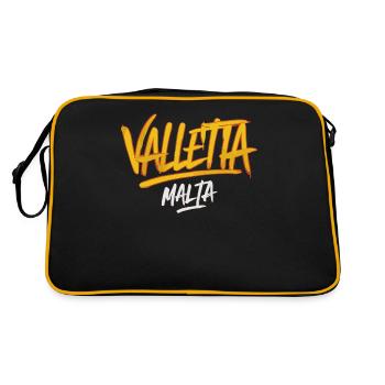 La Valette, Malte : Souvenir pour les voyageurs - Sac Retro - noir/or - Dos