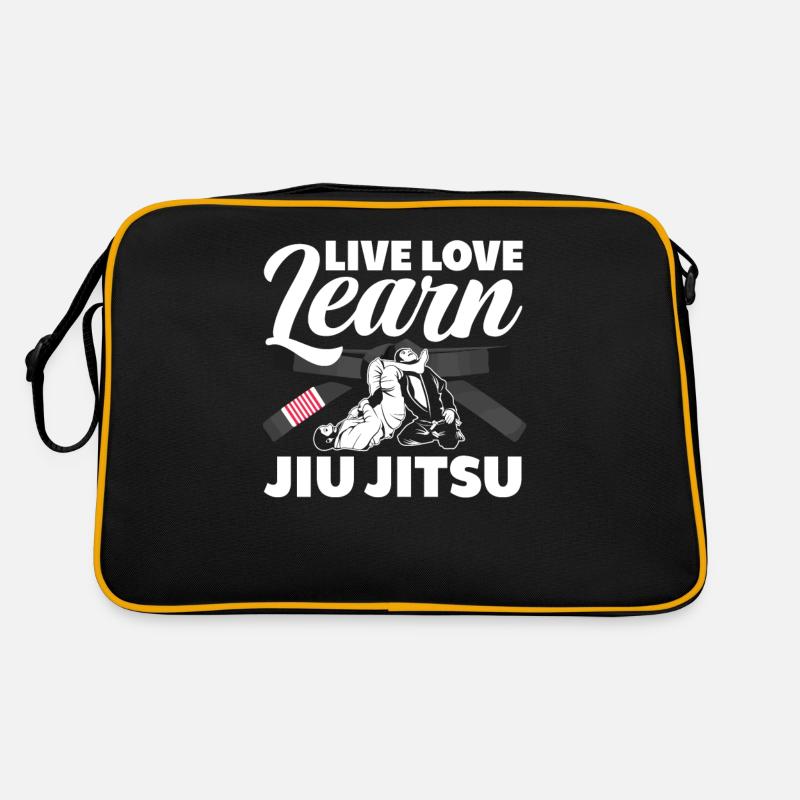 Live Love Learn Jiu Jitsu Retro Bag