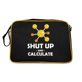 Tais-toi et calcule drôle - Sac Retro - noir/or - Dos