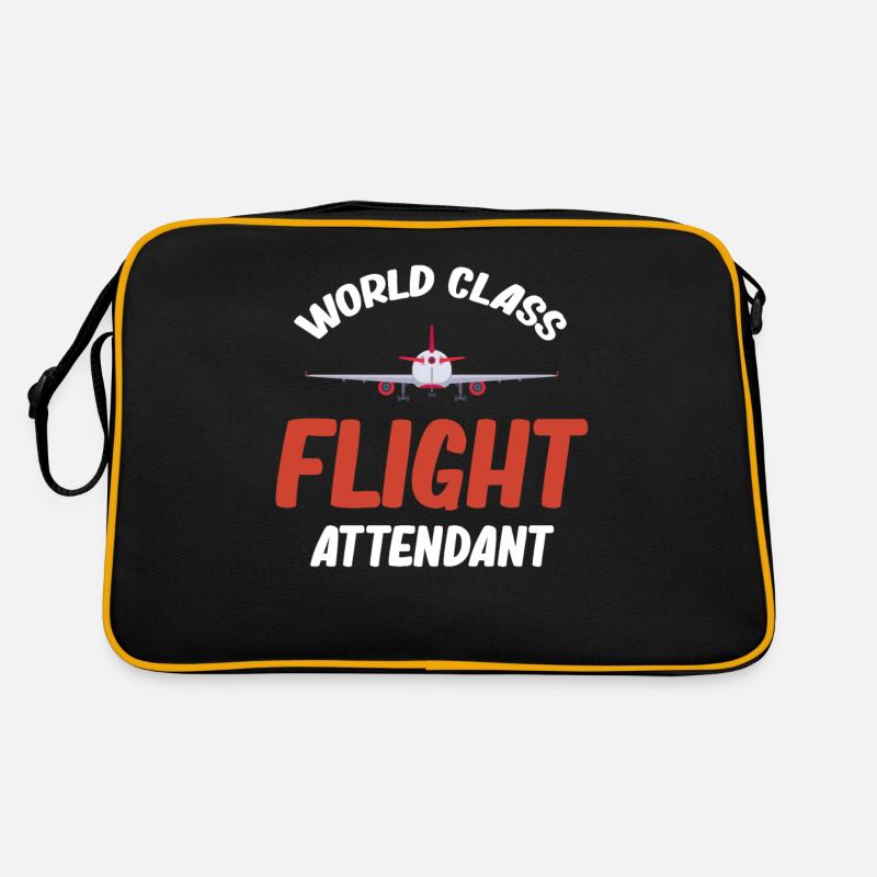 World-class flight attendant, flight attendant for Retro Bag