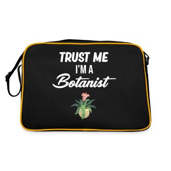Croyez-moi, je suis botaniste, un - Sac Retro - noir/or - Dos
