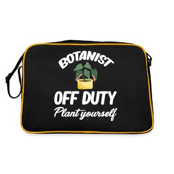 Botaniste en congé, plantez-le vous-même - Sac Retro - noir/or - Dos