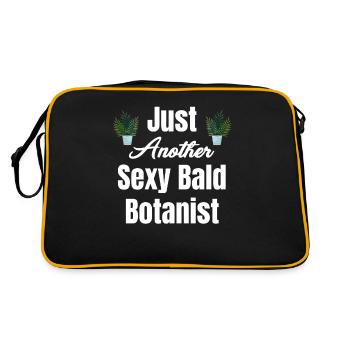 Juste un autre botaniste chauve sexy, - Sac Retro - noir/or - Dos