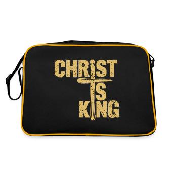 Le Christ est roi Foi chrétienne Religieux - Sac Retro - noir/or - Dos