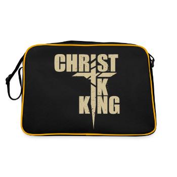 Le Christ est roi Foi chrétienne Religieux - Sac Retro - noir/or - Dos
