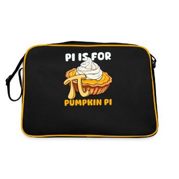 Pumpkin Pie Pi Is For Pumpkin Pie - Retro Bag - black/gold - Back