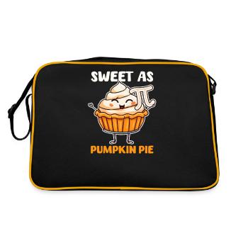Pumpkin Pie Sweet As Pumpkin Pi - Retro Bag - black/gold - Back
