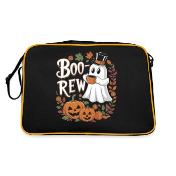 Boo-Brew Fantômes et citrouilles d'Halloween - Sac Retro - noir/or - Dos