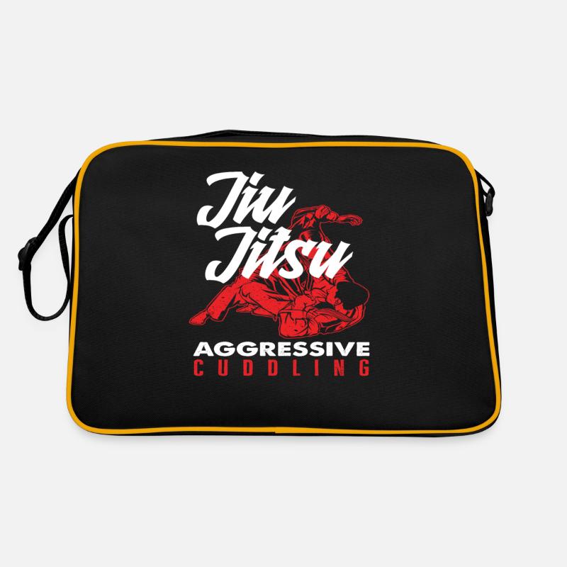 Jiu Jitsu Aggressive Cuddling Retro Tasche