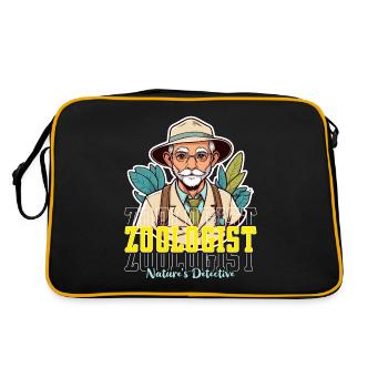 Zoologist Nature's Detective Animal Scientist - Retro Bag - black/gold - Back