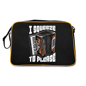 Accordéon que je presse pour plaire à un instrument de musique - Sac Retro - noir/or - Dos