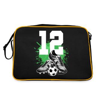 12th Birthday 12 Years Soccer Soccer Player - Retro Bag - black/gold - Back