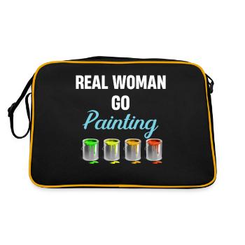 De vraies femmes peintres et illustratrices de peinture - Sac Retro - noir/or - Dos