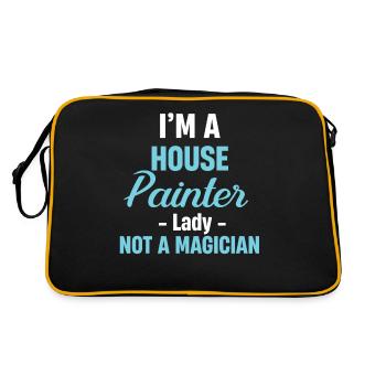 Je suis une peintre en bâtiment, pas une sorcière, et - Sac Retro - noir/or - Dos
