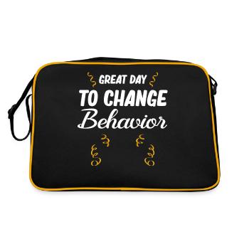 Gesch Great Day To Change Behavioral Therapist - Retro Bag - black/gold - Back