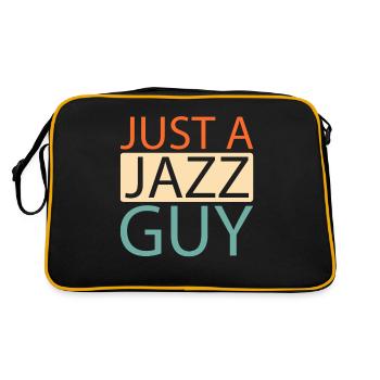 Musique jazz juste un gars de jazz - Sac Retro - noir/or - Dos