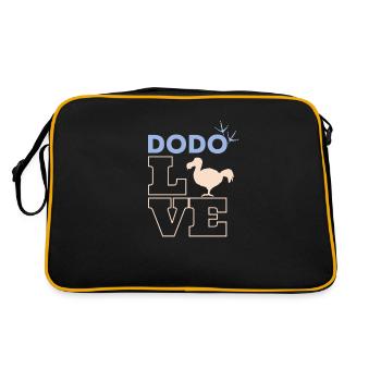 beliebter Dodo Love - Retro Tasche - Schwarz/Gold - Hinten
