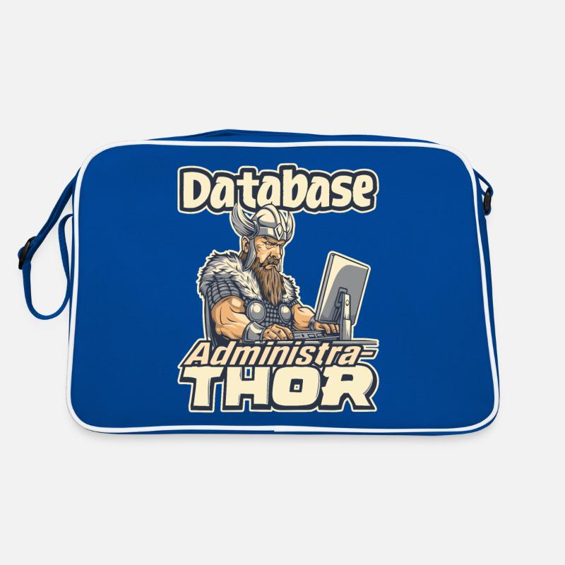 Viking Databaseadministra-thor Nerdy Retro Tasche
