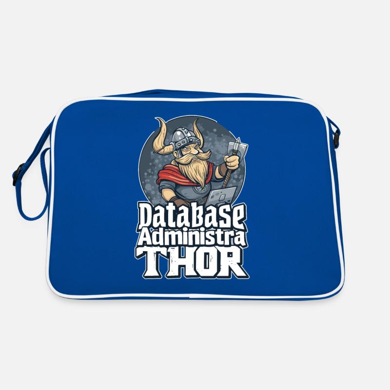 Viking Databaseadministra-thor Nerdy Retro Tasche
