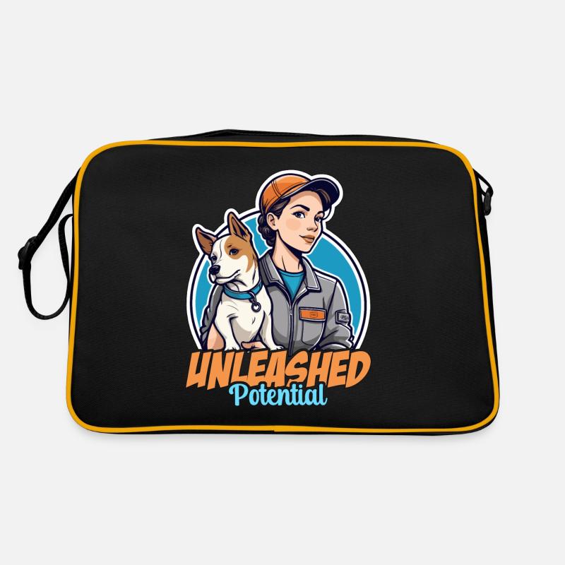 Dog Trainer Unleashed Potential Animal Behaviorist Retro Tasche