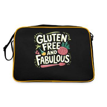 Sans gluten et fabuleux - Sac Retro - noir/or - Dos