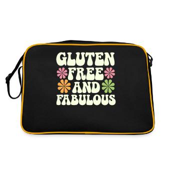 Sans gluten et fabuleux - Sac Retro - noir/or - Dos
