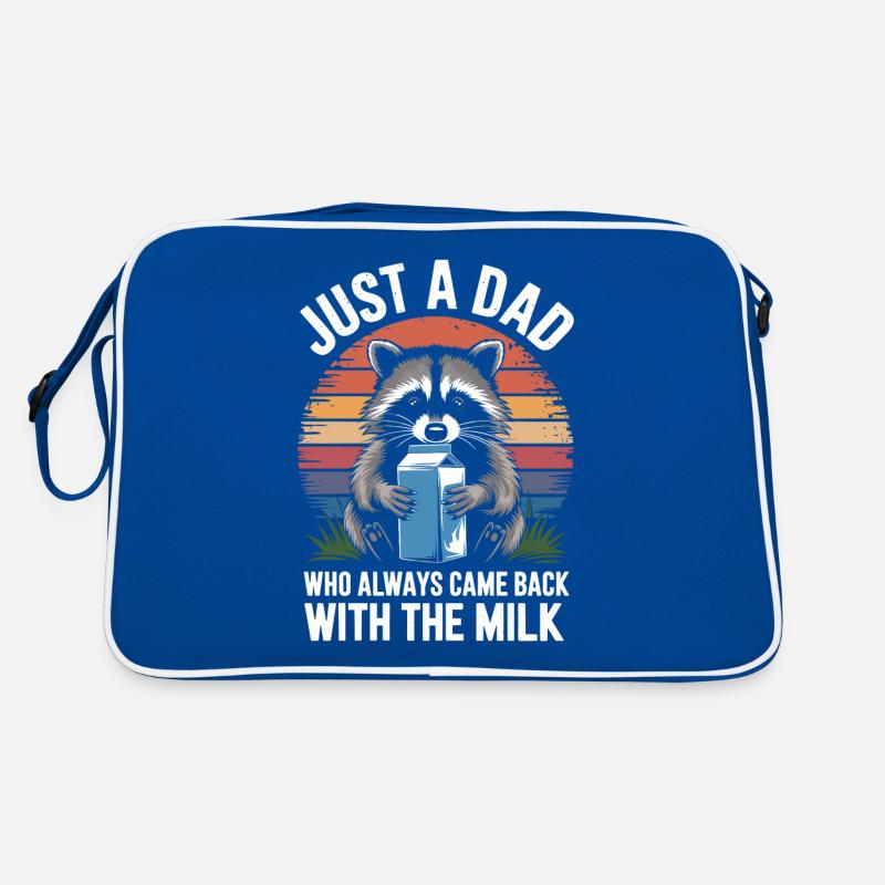 Einfach Ein Papa Der Immer Mit Der Milch Zurückkam Retro Tasche