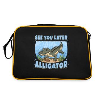 See You Later Alligator - Retro Bag - black/gold - Back