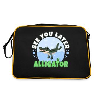 See You Later Alligator - Retro Bag - black/gold - Back