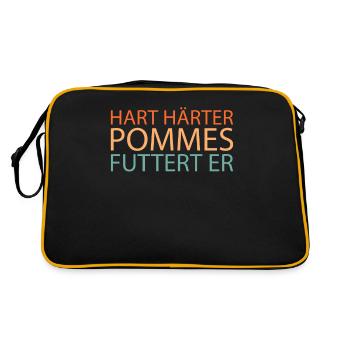 Français frites frites - Sac Retro - noir/or - Dos