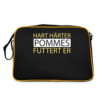 Français frites frites - Sac Retro - noir/or - Dos