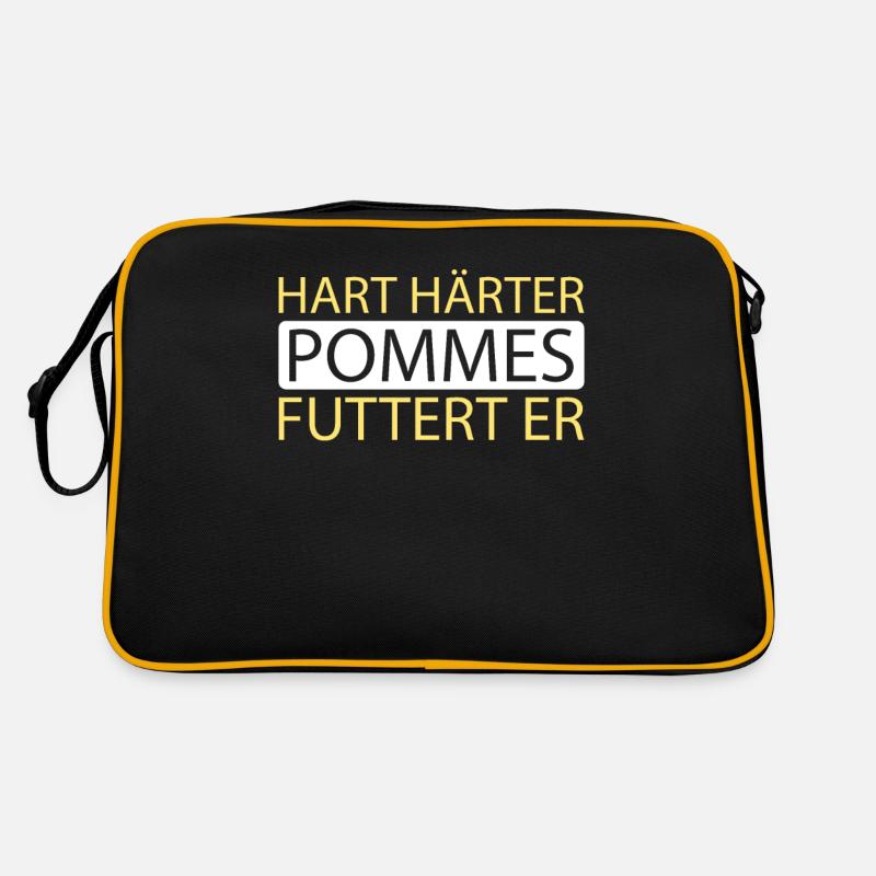 Pommes Frittes Fritten Retro Tasche