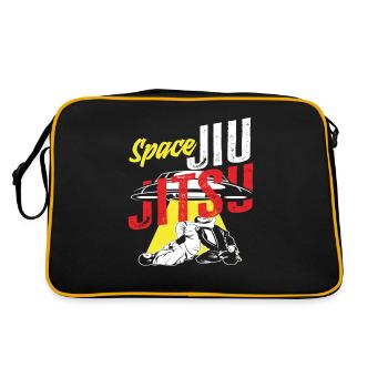 Space Jiu Jitsu UFO Arts Martiaux Design - Sac Retro - noir/or - Dos