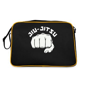 Cool Jiu-Jitsu Fist Graphics - Retro Bag - black/gold - Back