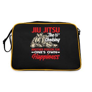 Jiu Jitsu : l’acte d’étouffer le bonheur - Sac Retro - noir/or - Dos